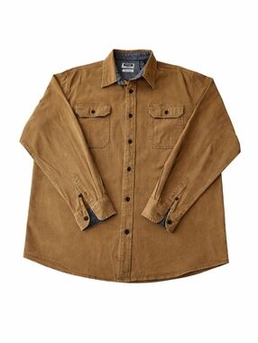 Wrangler Flex for Comfort Tan Utility Button Up Shirt L